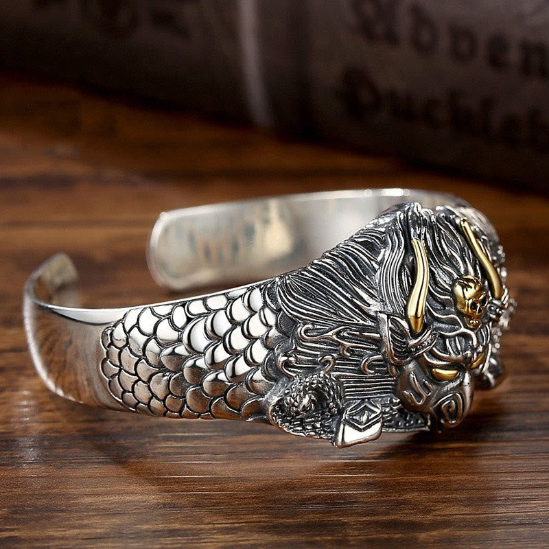Fortune Jewel Tibetan Garuda Bird Wisdom Protection Bracelet Bangle