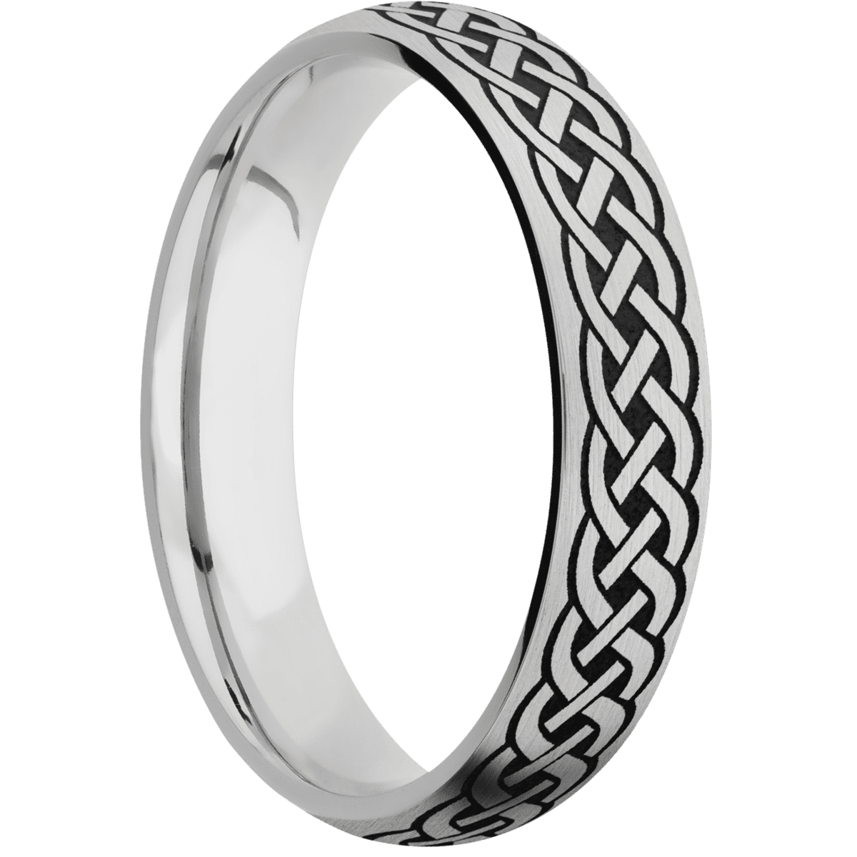 18K White Gold + Satin Finish