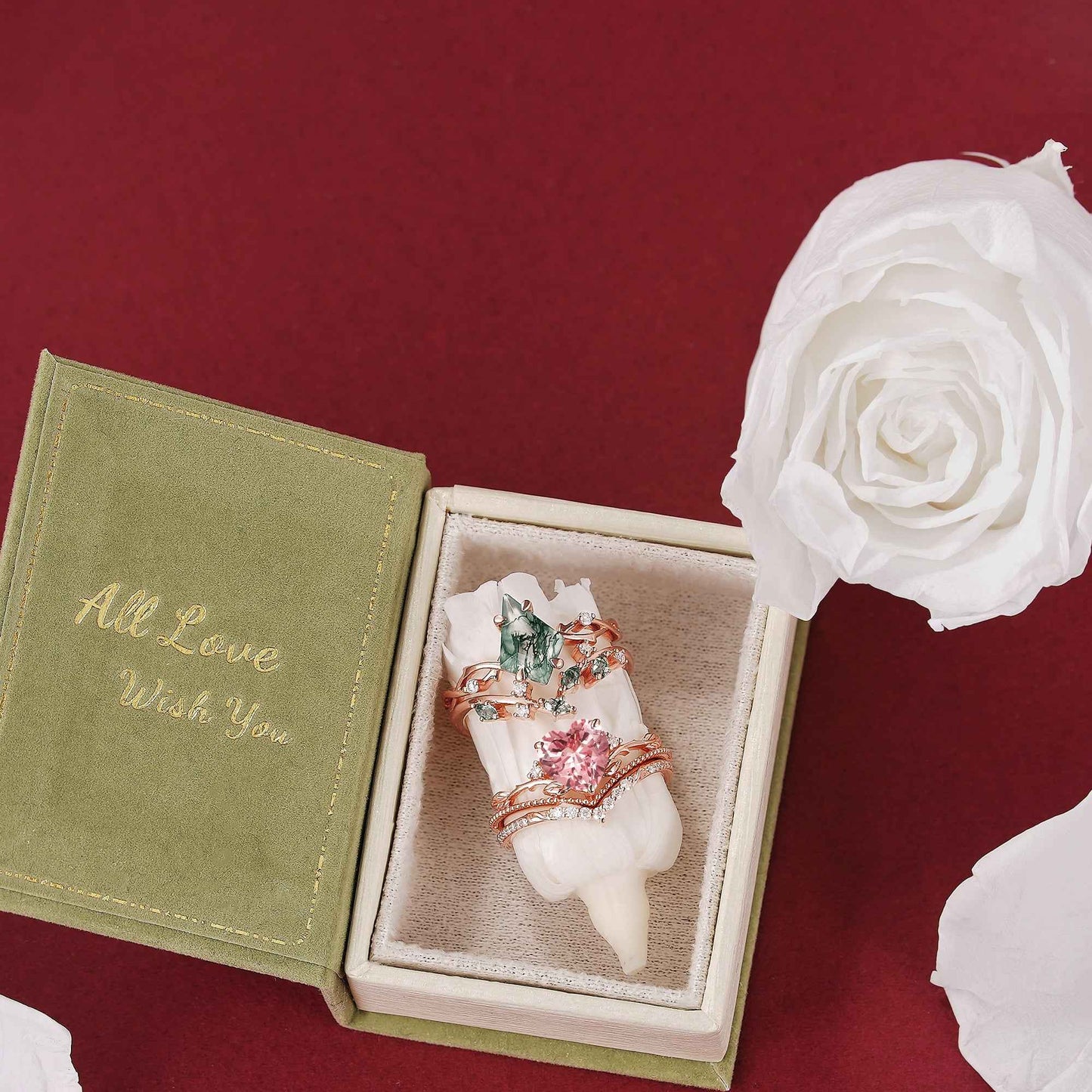 Handmade Book-Style Jewelry Gift Boxes