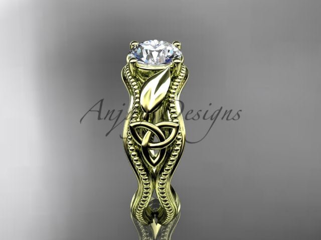 Celtic Engagement Ring Diamond Trinity Knot Ring 1 Carat Lab Grown Engagement Ring