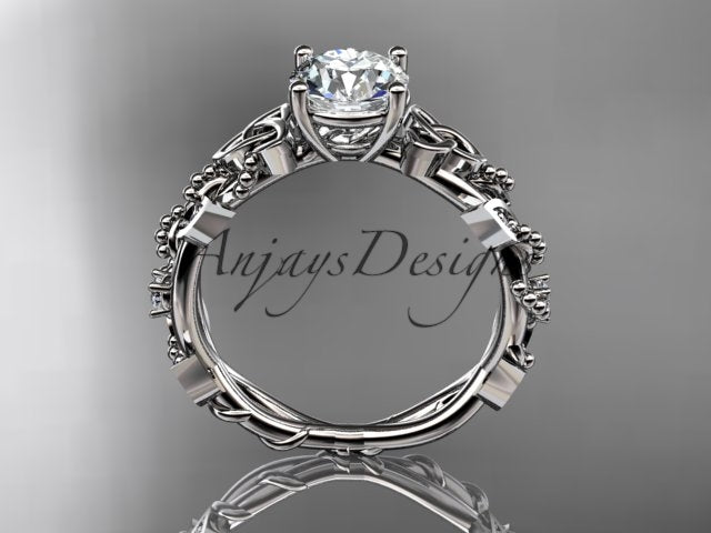Celtic Trinity Knot Ring Nature Inspired Bridal 1 Carat Lab Grown Diamond Ring