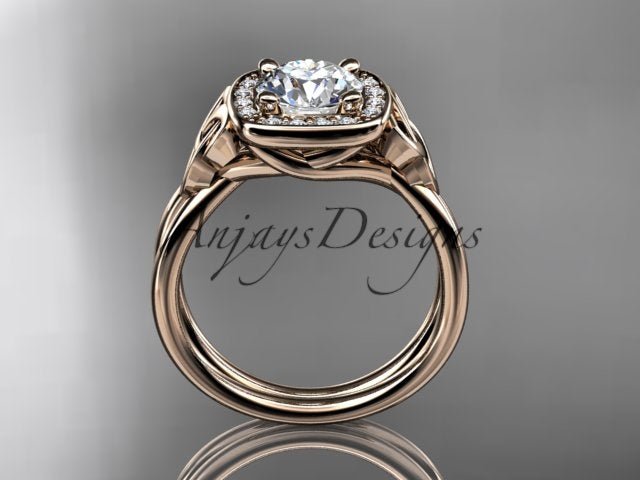 Irish Celtic Trinity Knot Engagement Ring 1 CT Lab Grown Diamond IGI Certified