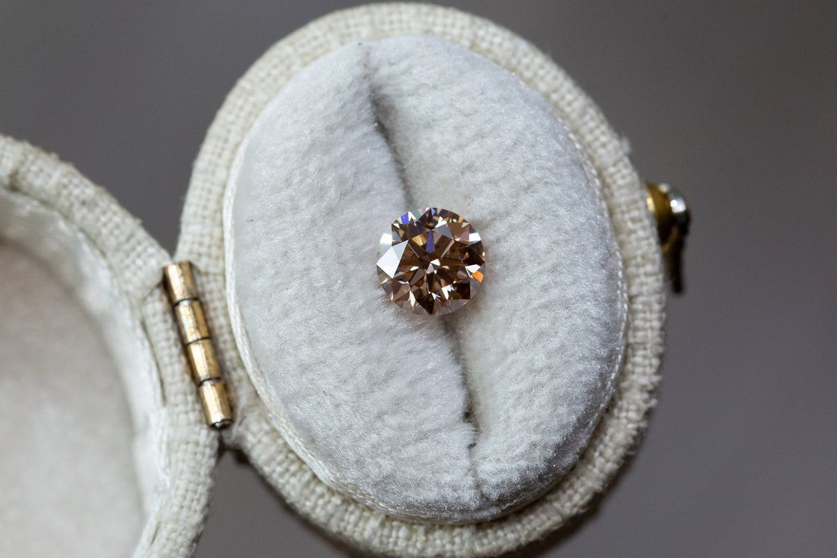 1.01ct Fancy Brown Round Lab Diamond, VVS2