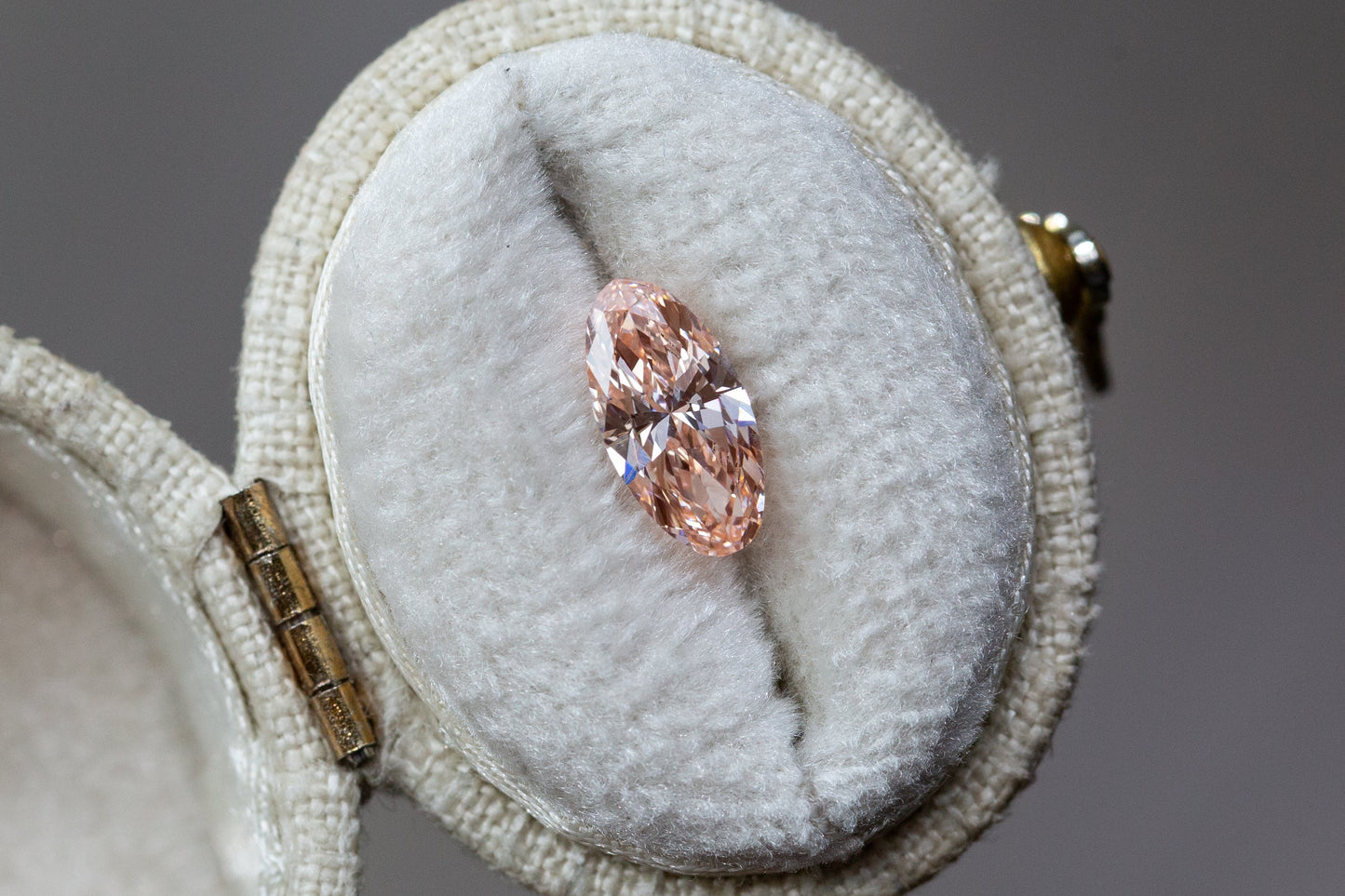 1.02ct Fancy Intense Pink Oval Lab Diamond, VS1