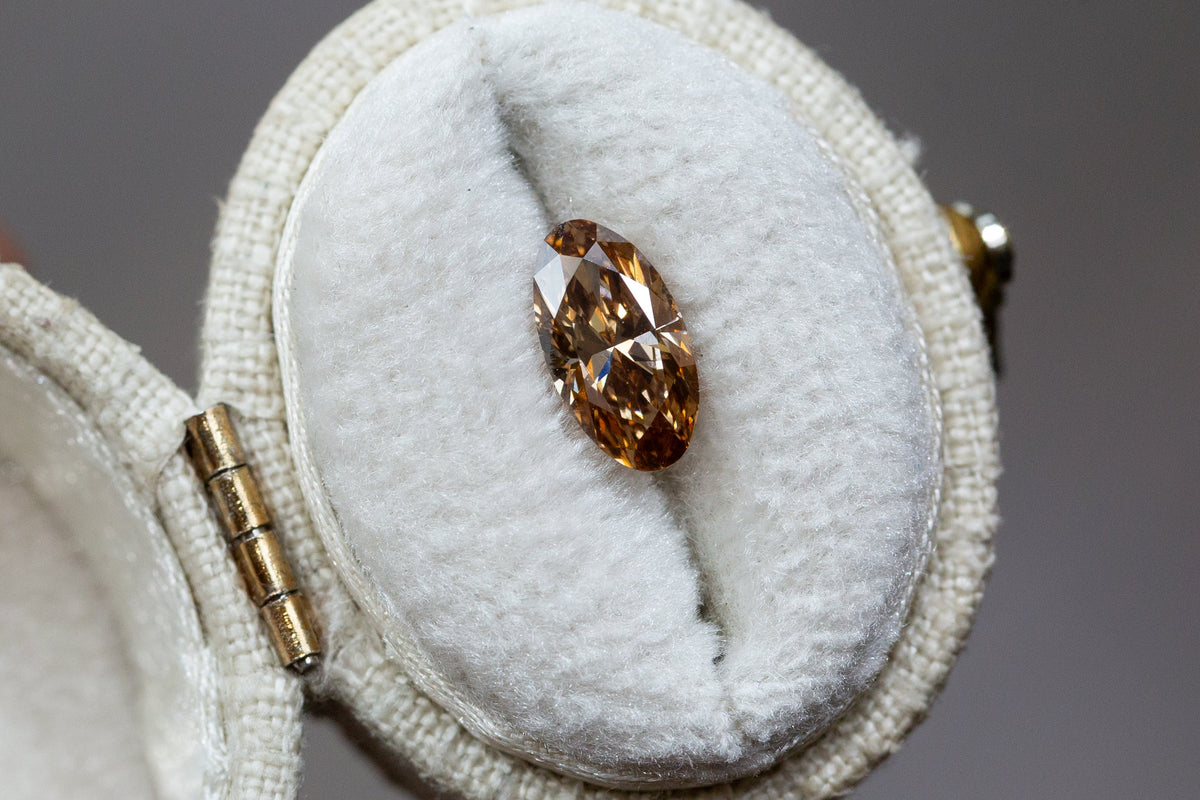 1.06ct Fancy Brown Oval Lab Diamond, VVS2