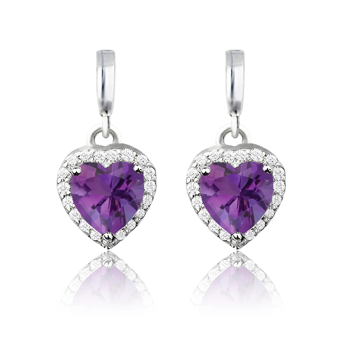 Forever Heart 1.25 Carat Birthstone Earrings