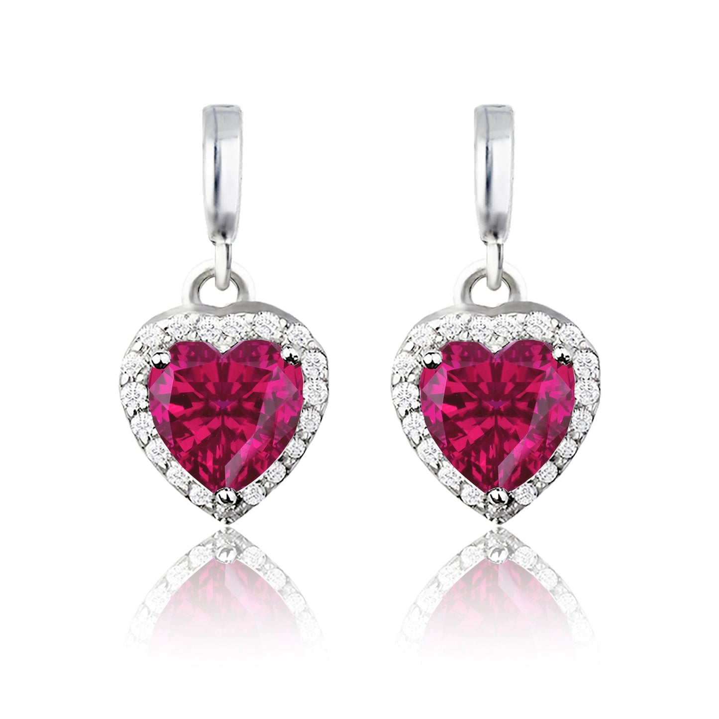 Forever Heart 1.25 Carat Birthstone Earrings