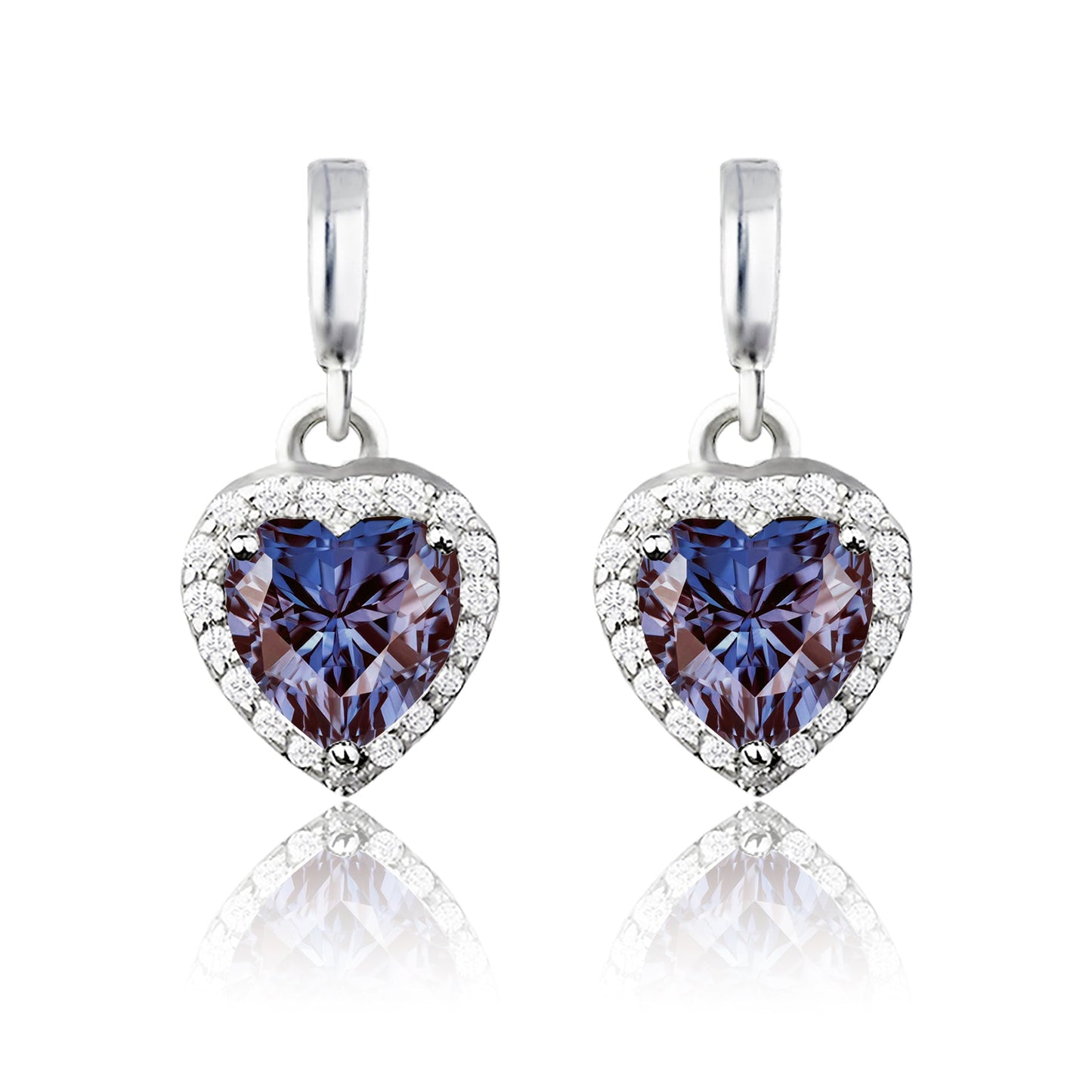Forever Heart 1.25 Carat Birthstone Earrings