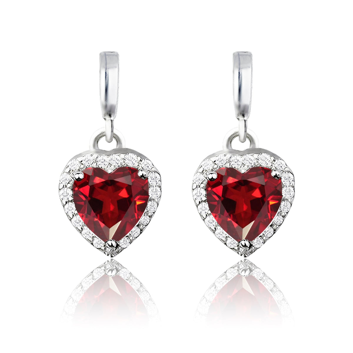 Forever Heart 1.25 Carat Birthstone Earrings
