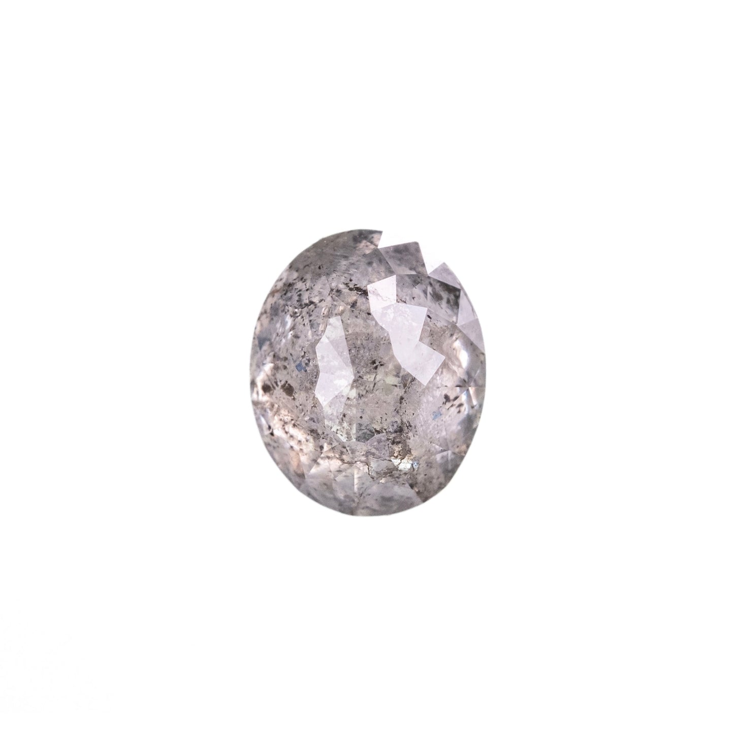 Custom 1.29ct Salt and Pepper Oval, Aspen Setting for Lucas REMAINING DUE - MP 4.8.26