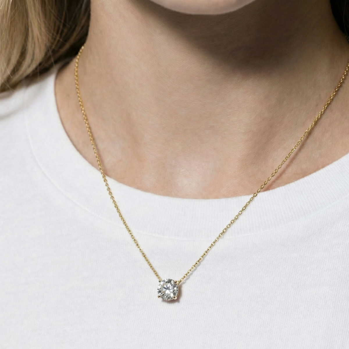 The Certified Sol Necklace | 1.50 CT | Lab-Grown Diamond