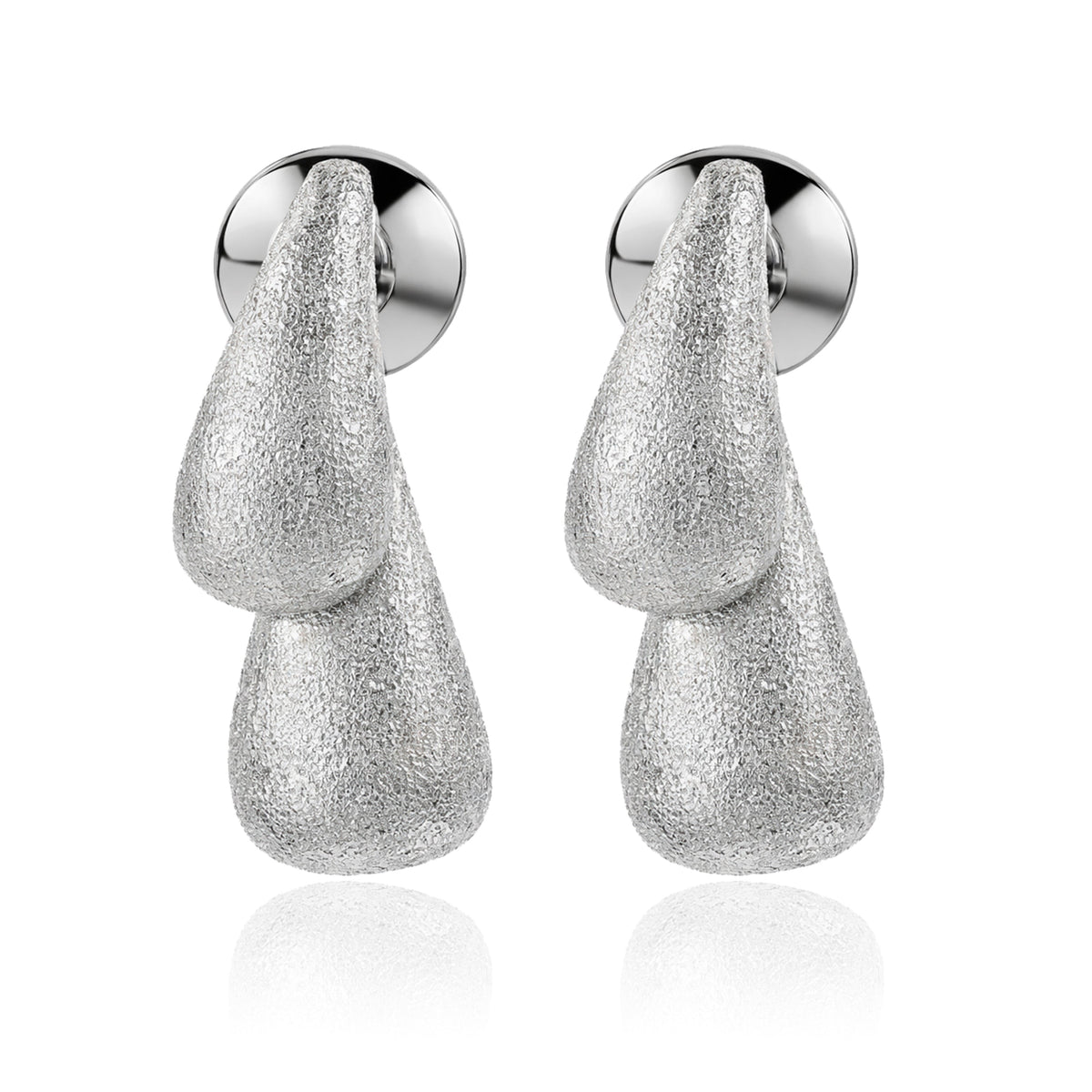 Minimalist Teardrop Charm Hoop Earrings – Elegant Everyday Dangle Jewelry