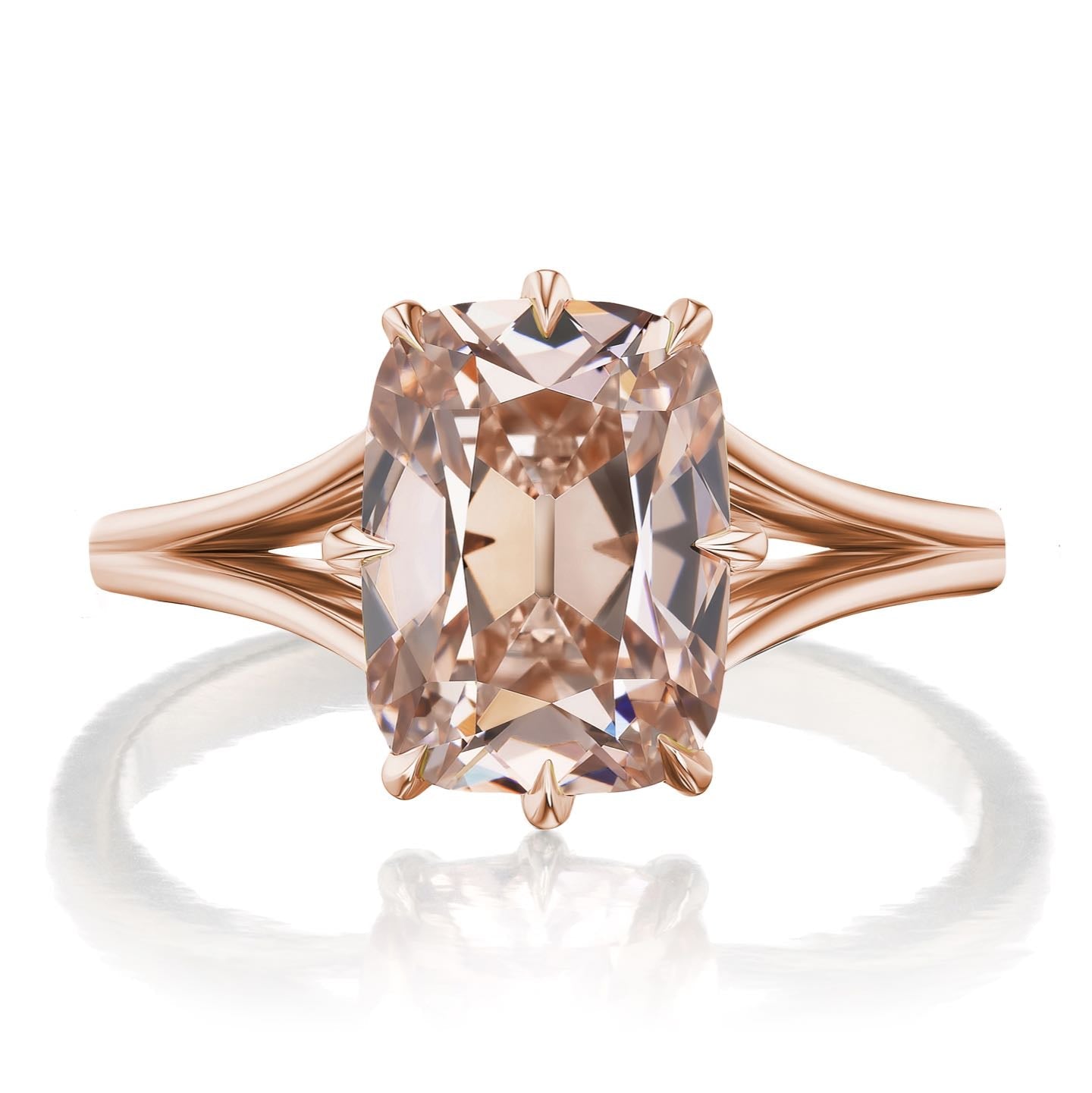・Ophelia・Old Mine Cut Cushion Champagne Diamond