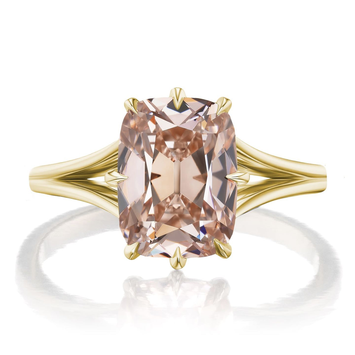 ・Ophelia・Old Mine Cut Cushion Champagne Diamond