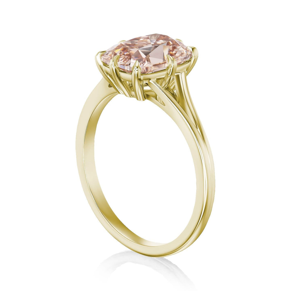 ・Ophelia・Old Mine Cut Cushion Champagne Diamond