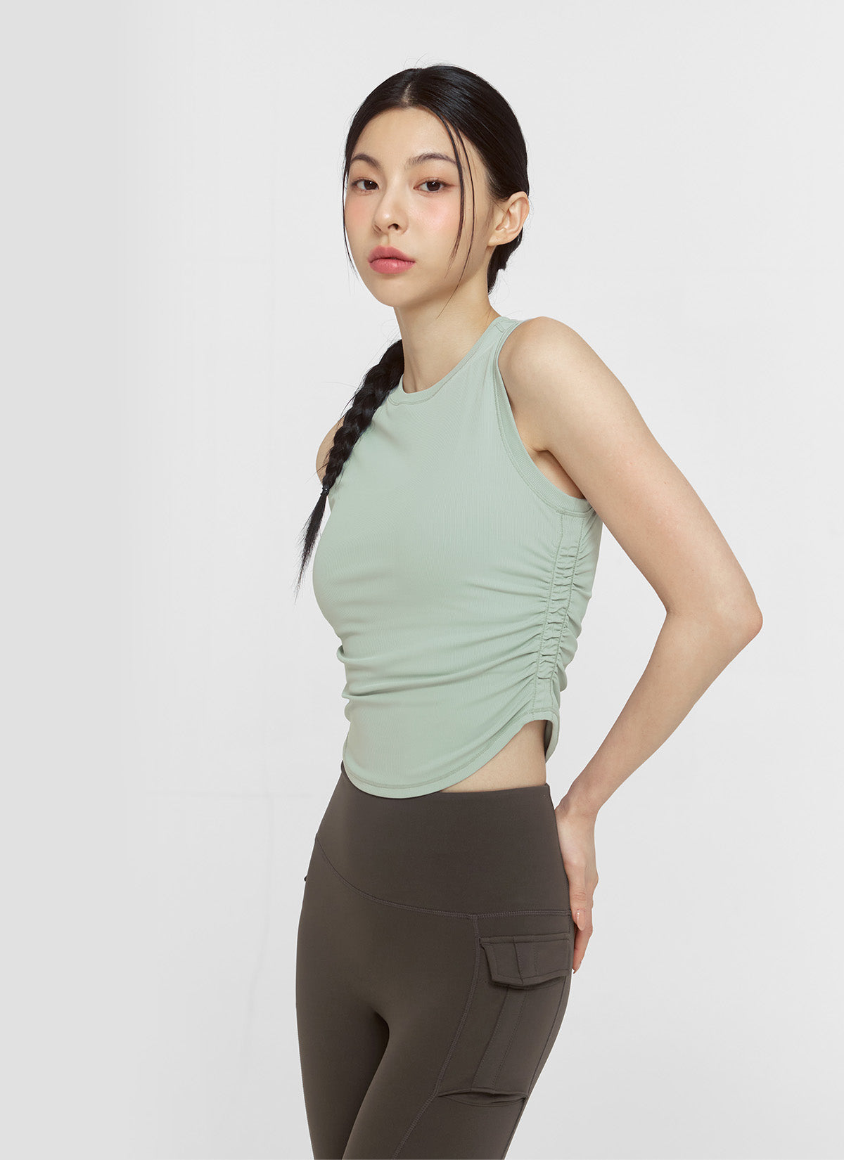 Relax Shirring Sleeveless