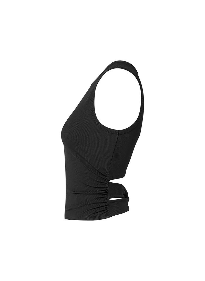 Ribbed Back Twist Sleeveless