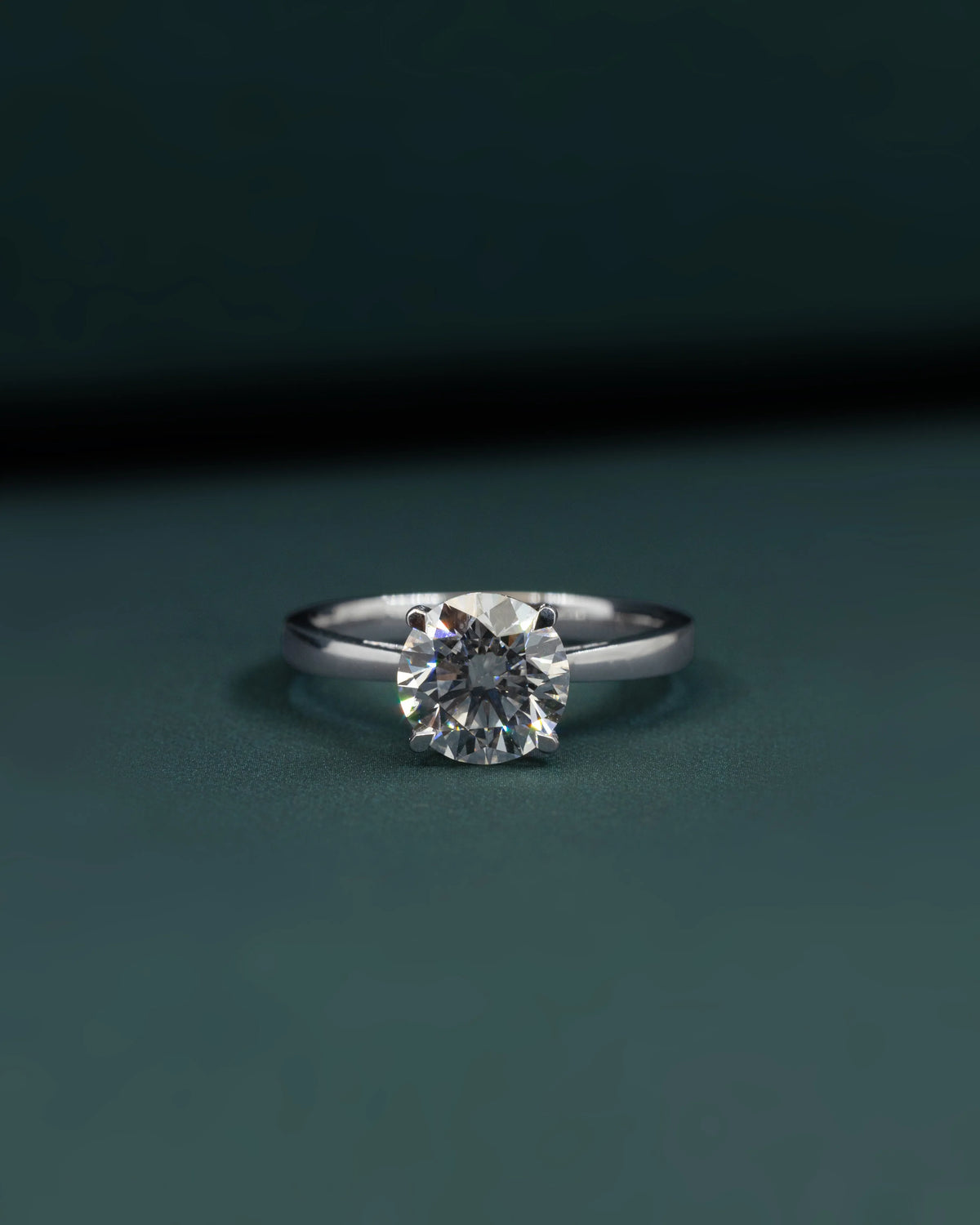 2.33 CTW Round Brilliant CVD Lab-Grown Diamond Solitaire Ring