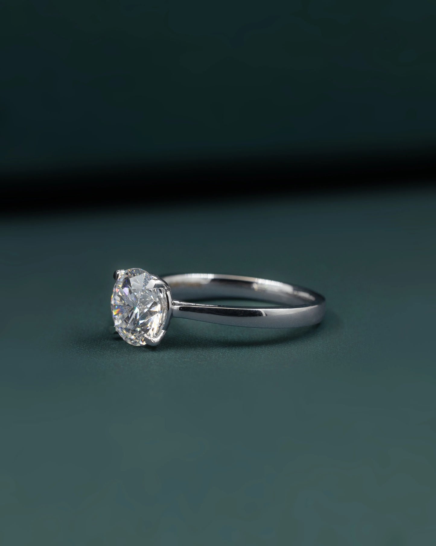 2.33 CTW Round Brilliant CVD Lab-Grown Diamond Solitaire Ring