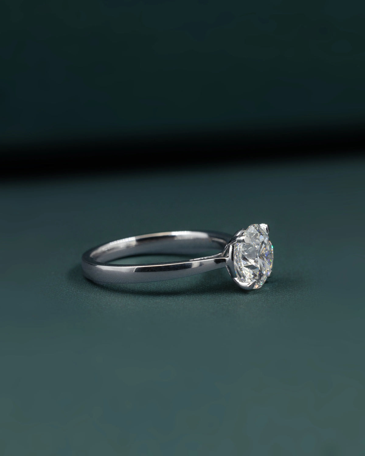 2.33 CTW Round Brilliant CVD Lab-Grown Diamond Solitaire Ring