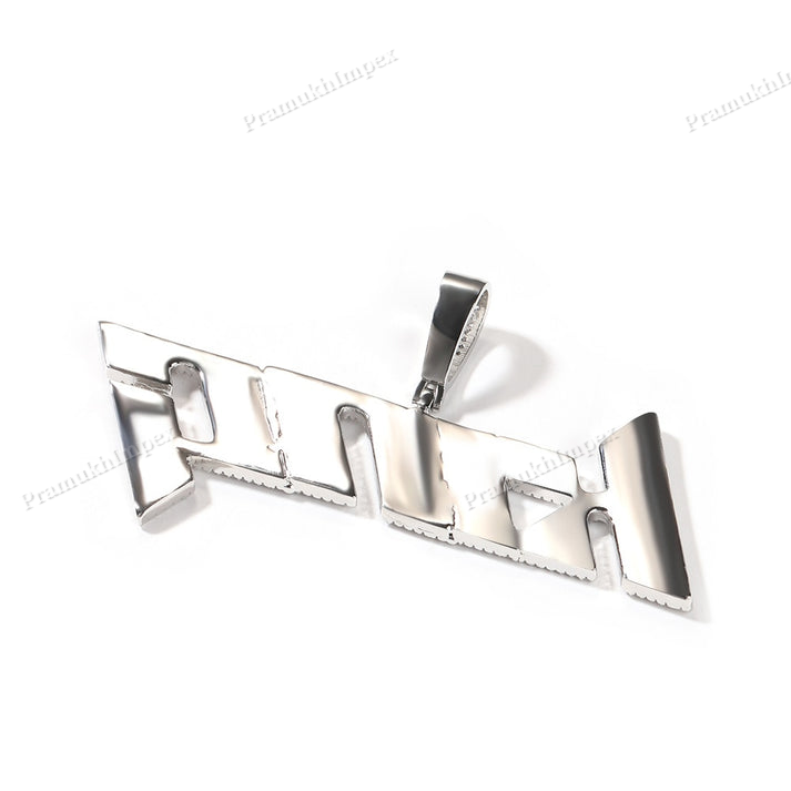 Moissanite S925 Gold Plated Letter King Pendant