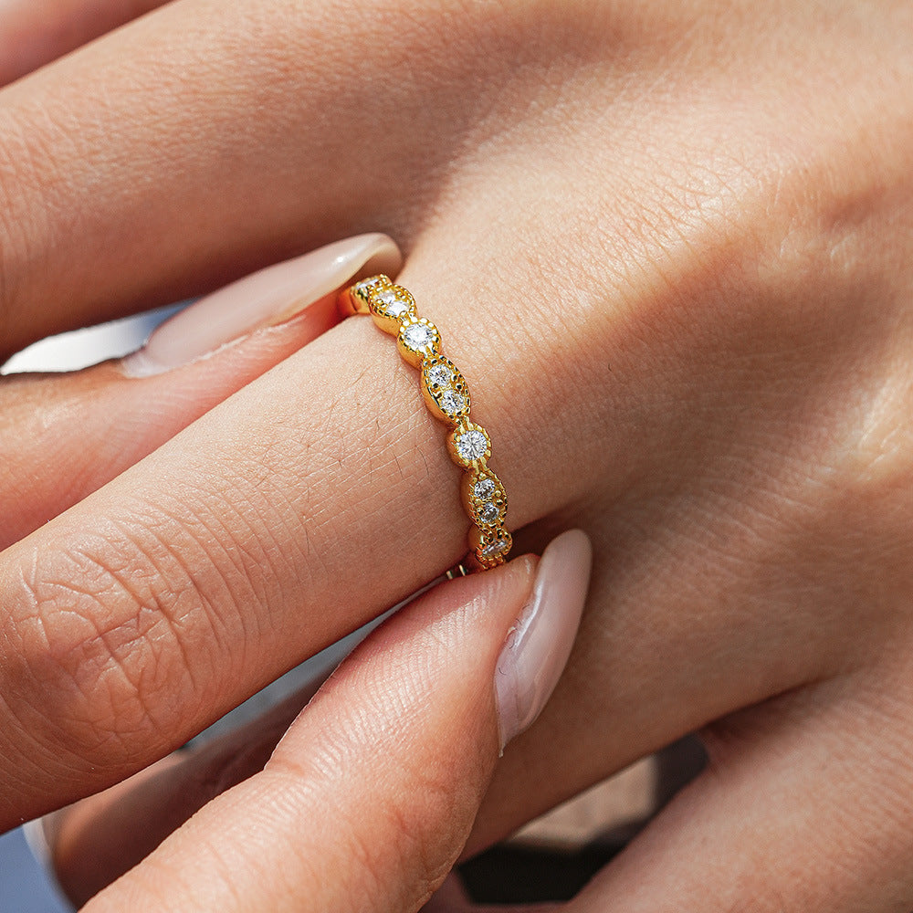 Moissanite Eternity Band Ring