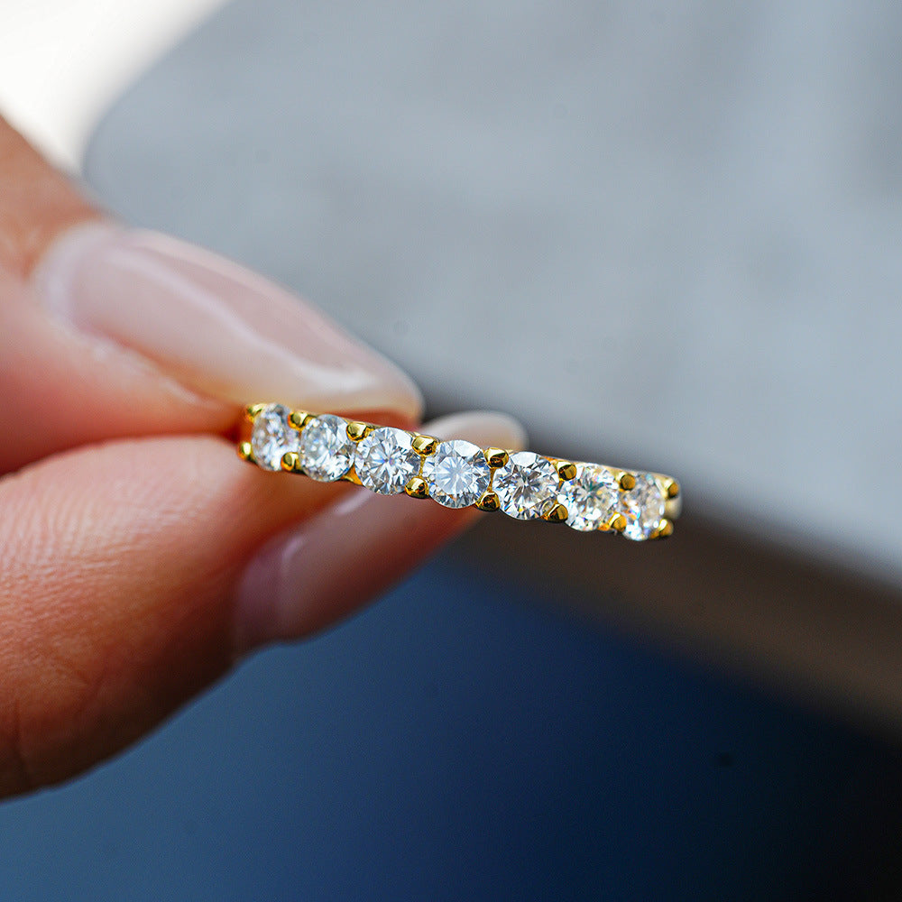 Moissanite Eternity Band