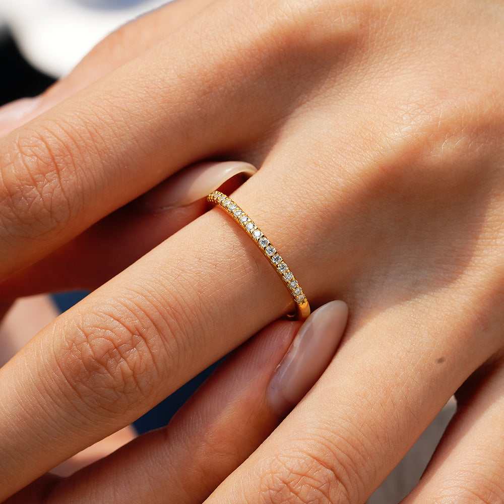 Moissanite Eternity Band