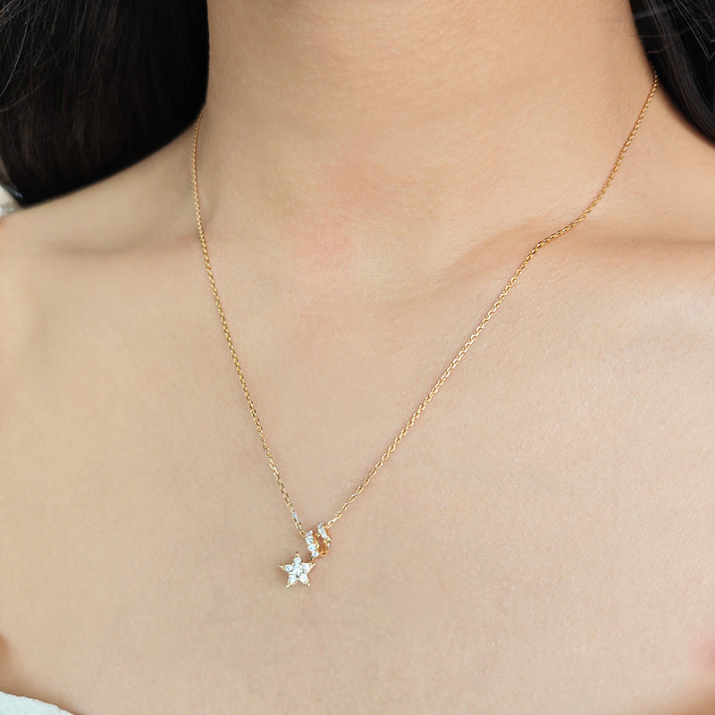 Moissanite Star Necklace