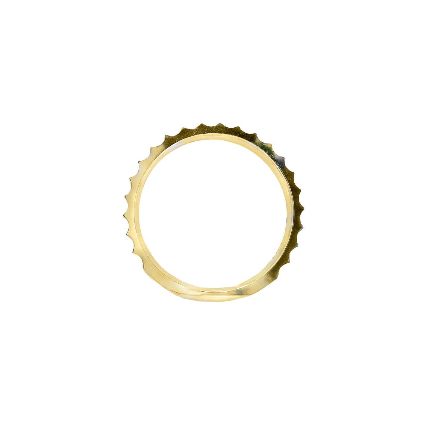 Faceted Wedding Ring