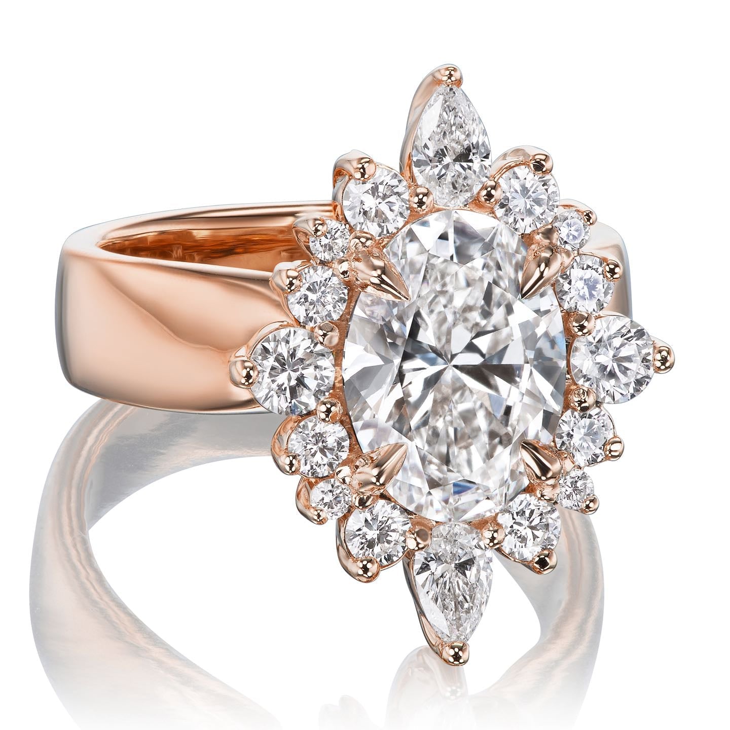 ・ANIKA・Oval Lab-Grown Diamond, Wide Shank (2.75ctw+)