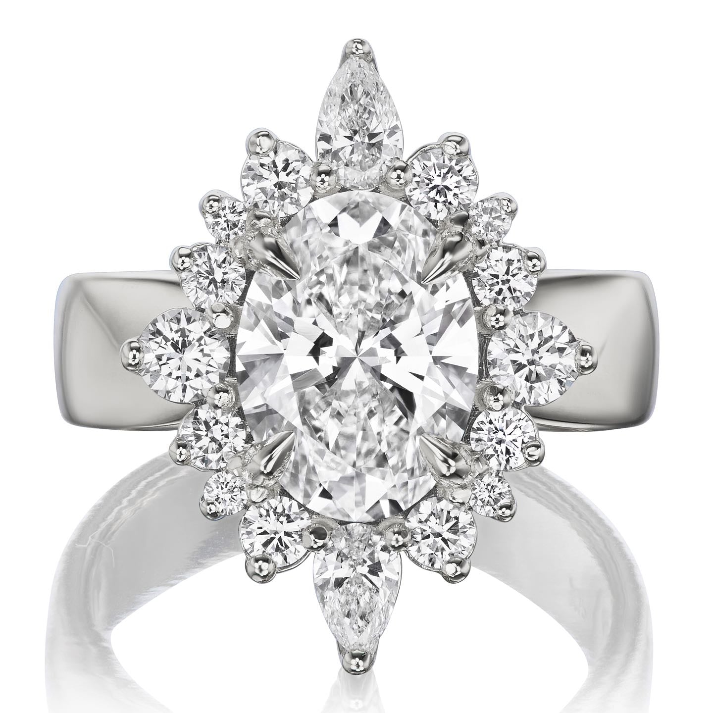・ANIKA・Oval Lab-Grown Diamond, Wide Shank (2.75ctw+)