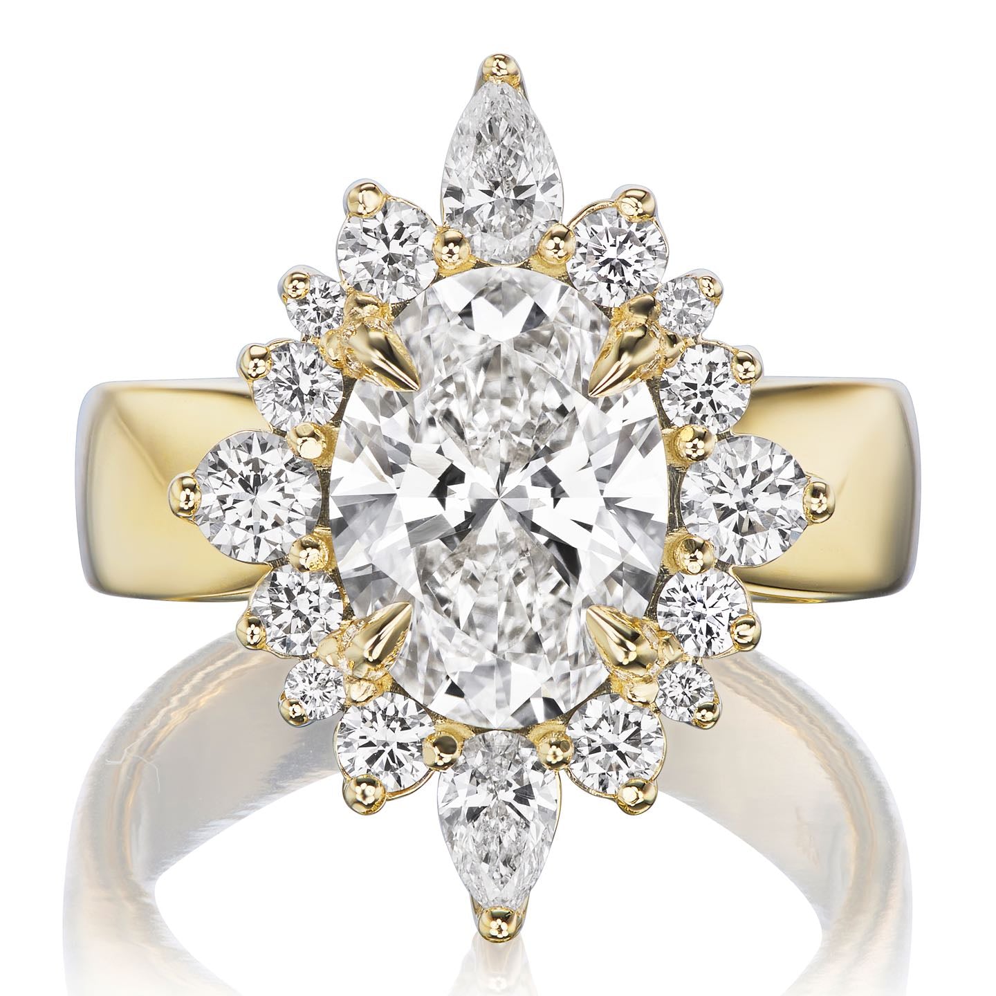 ・ANIKA・Oval Lab-Grown Diamond, Wide Shank (2.75ctw+)