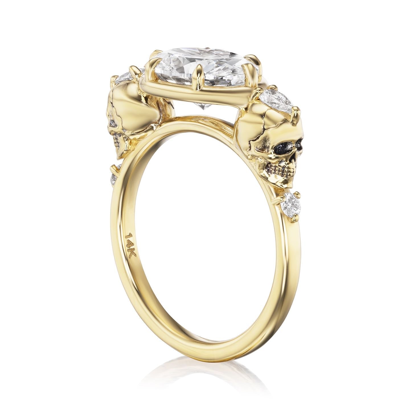 ・JULIET・Oval Lab-Grown Diamond, Skulls (2.25ctw+)