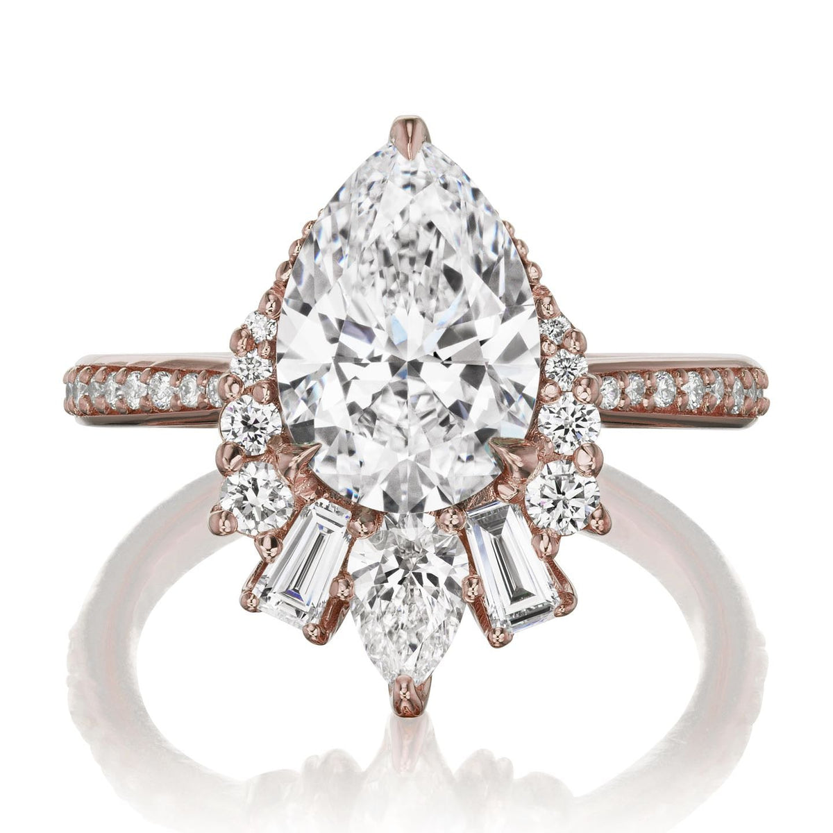 ・ARTEMIS・Pear Lab-Grown Diamond Center, Diamond Accents (2.45ctw+)