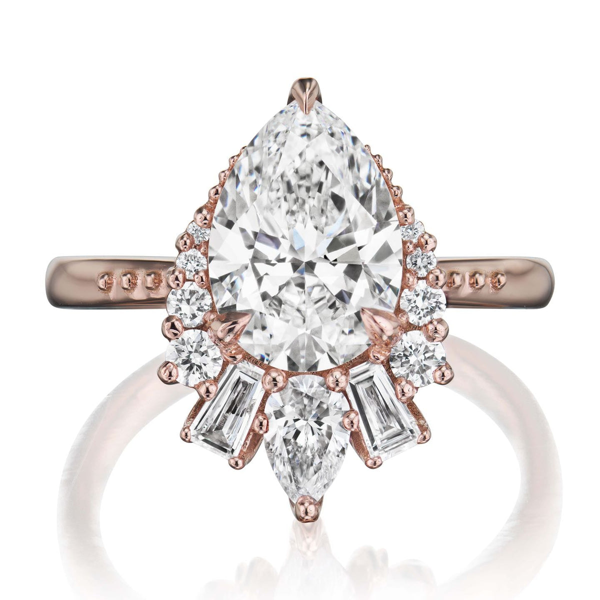 ・ARTEMIS・Pear Lab-Grown Diamond Center, Diamond Accents (2.45ctw+)