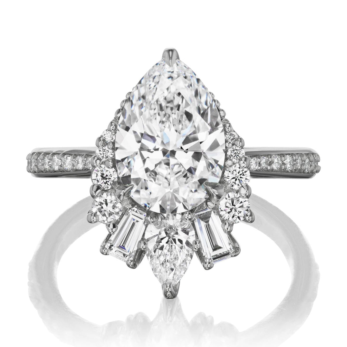 ・ARTEMIS・Pear Lab-Grown Diamond Center, Diamond Accents (2.45ctw+)