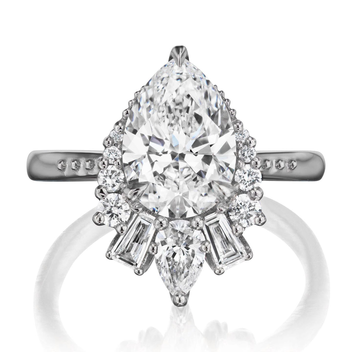 ・ARTEMIS・Pear Lab-Grown Diamond Center, Diamond Accents (2.45ctw+)