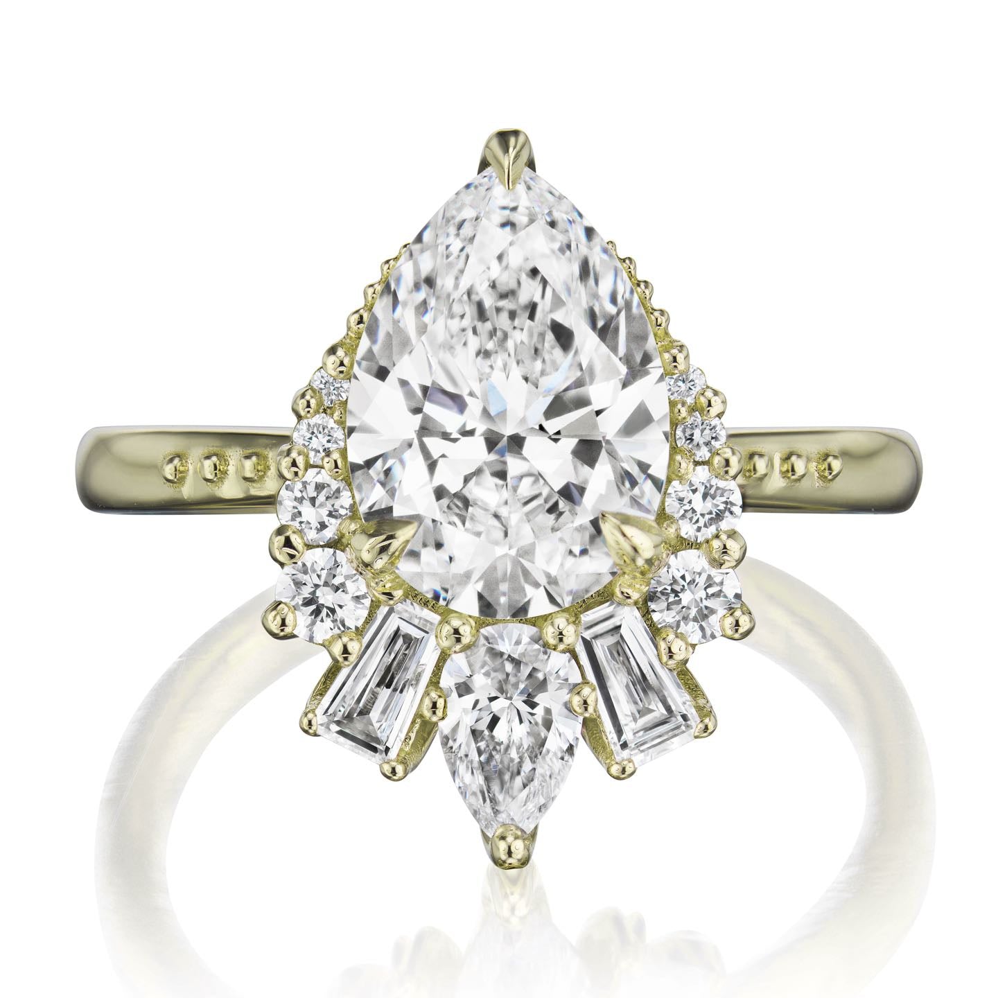 ・ARTEMIS・Pear Lab-Grown Diamond Center, Diamond Accents (2.45ctw+)