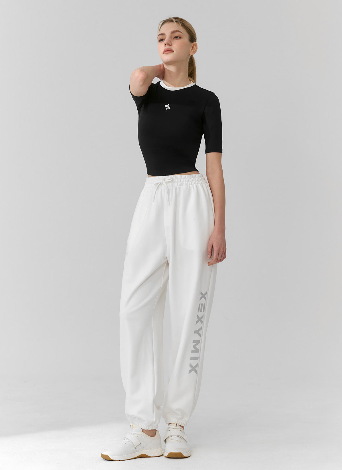 Lettering Big Logo Loose Fit Jogger Pants