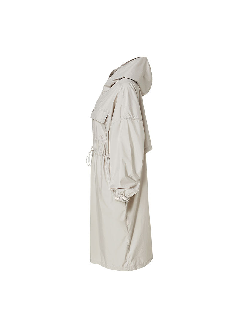 Airy Essential Maxi Hood Long Jacket