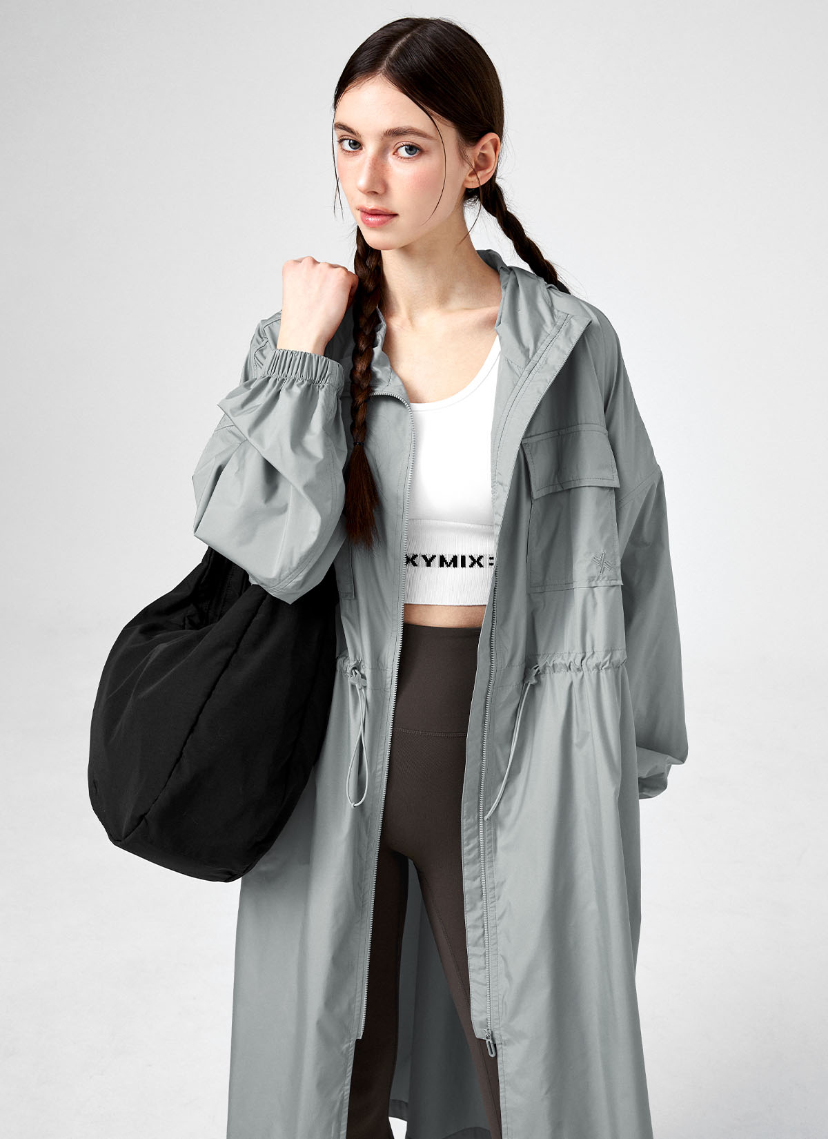 Airy Essential Maxi Hood Long Jacket