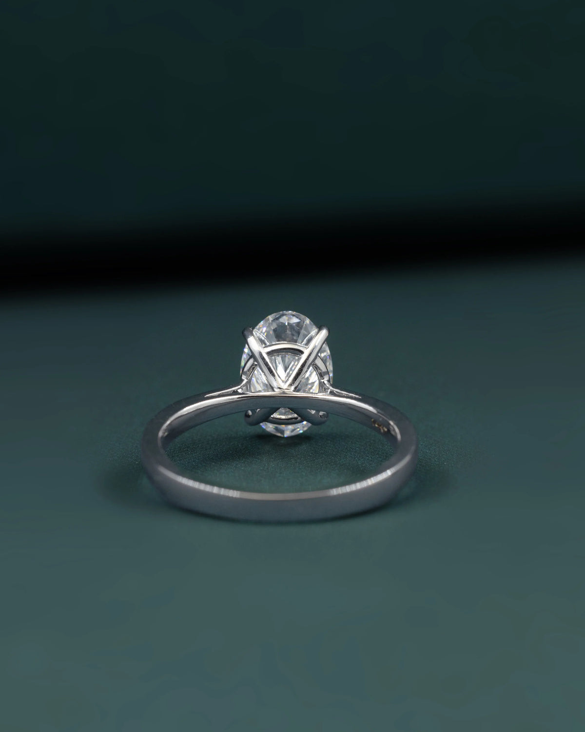 2.37 CTW Pear & Emerald Cut Lab-Grown Diamond Pave Engagement Ring