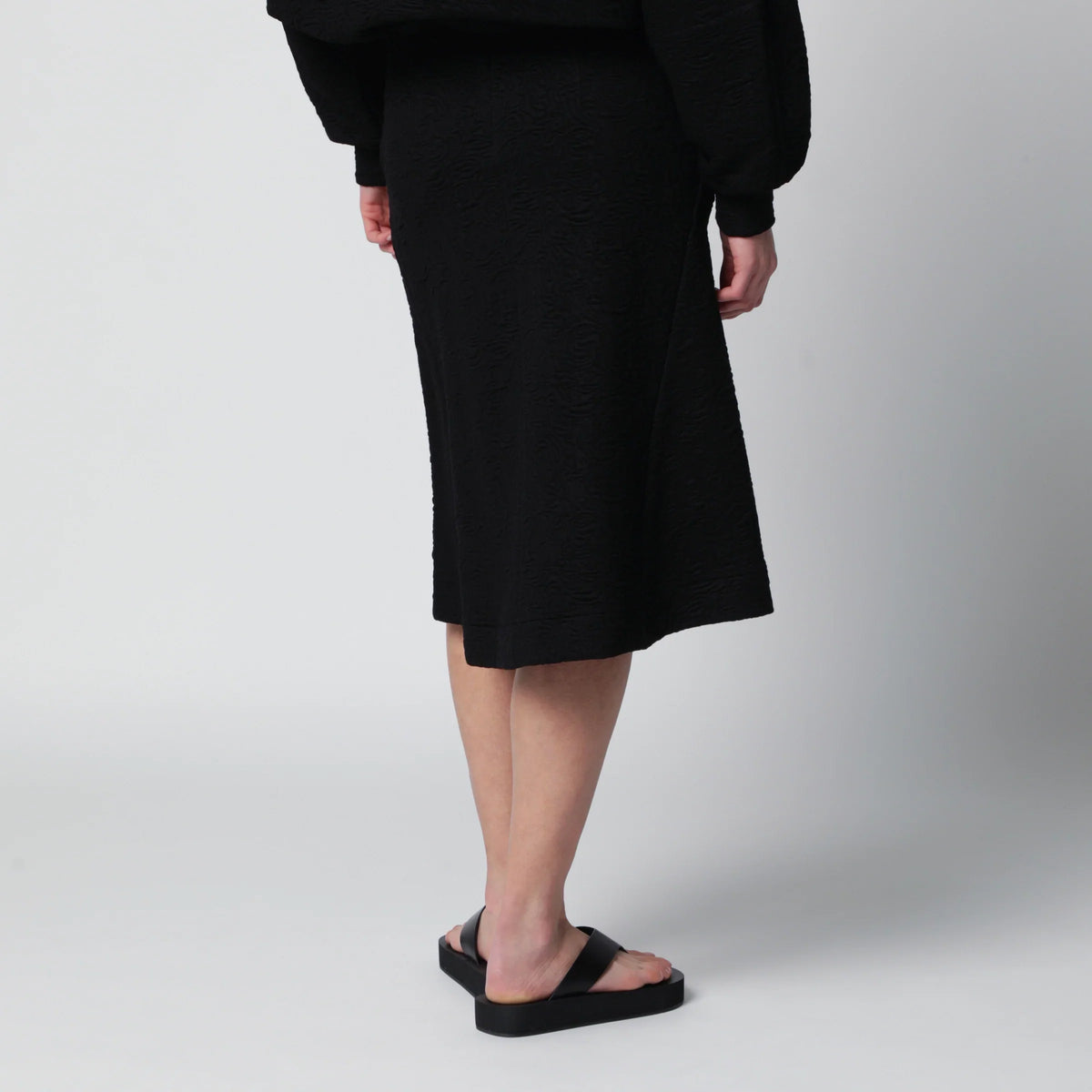 Dries Van Noten - Black viscose-blend skirt
