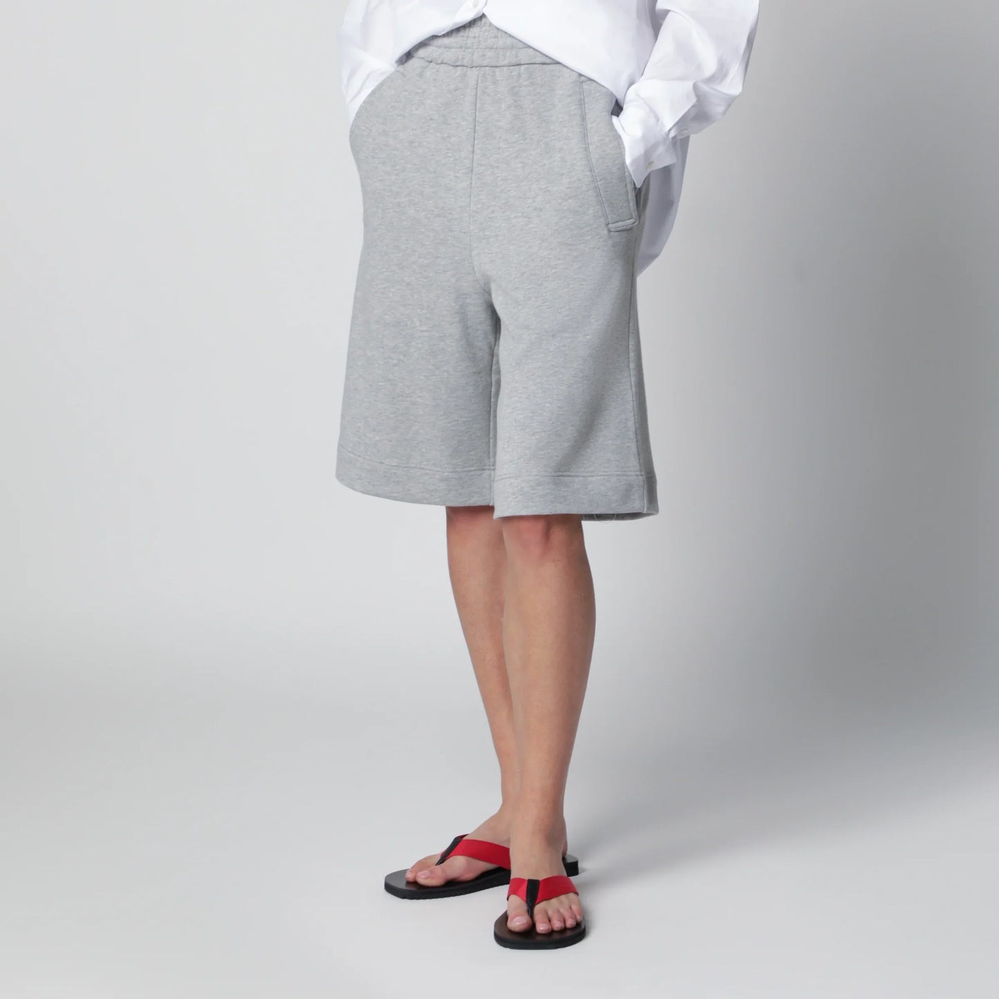 Dries Van Noten - Grey cotton shorts
