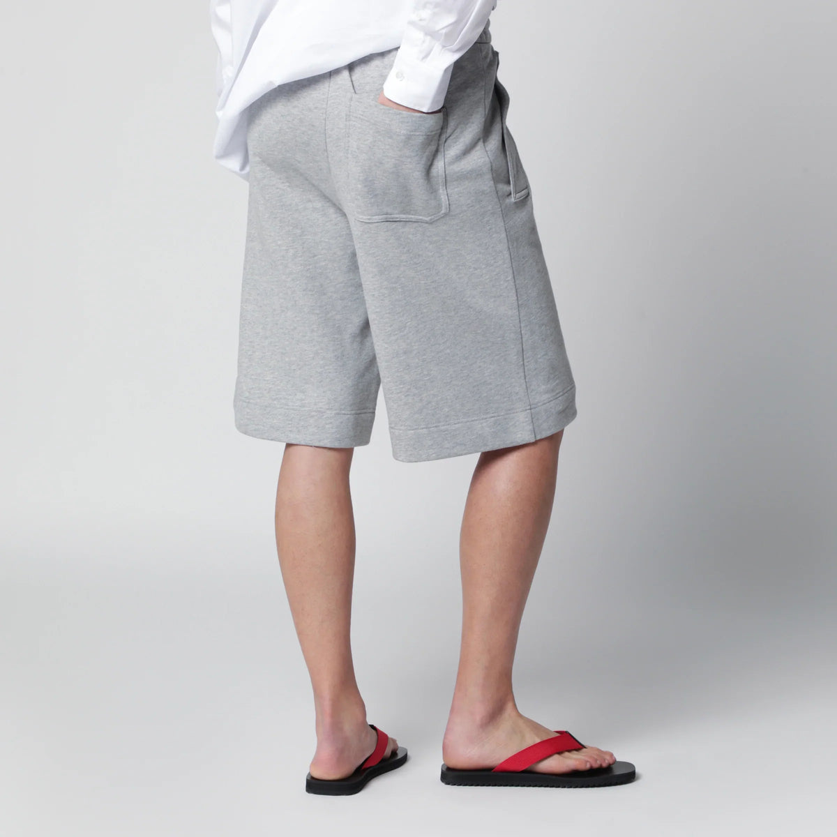 Dries Van Noten - Grey cotton shorts