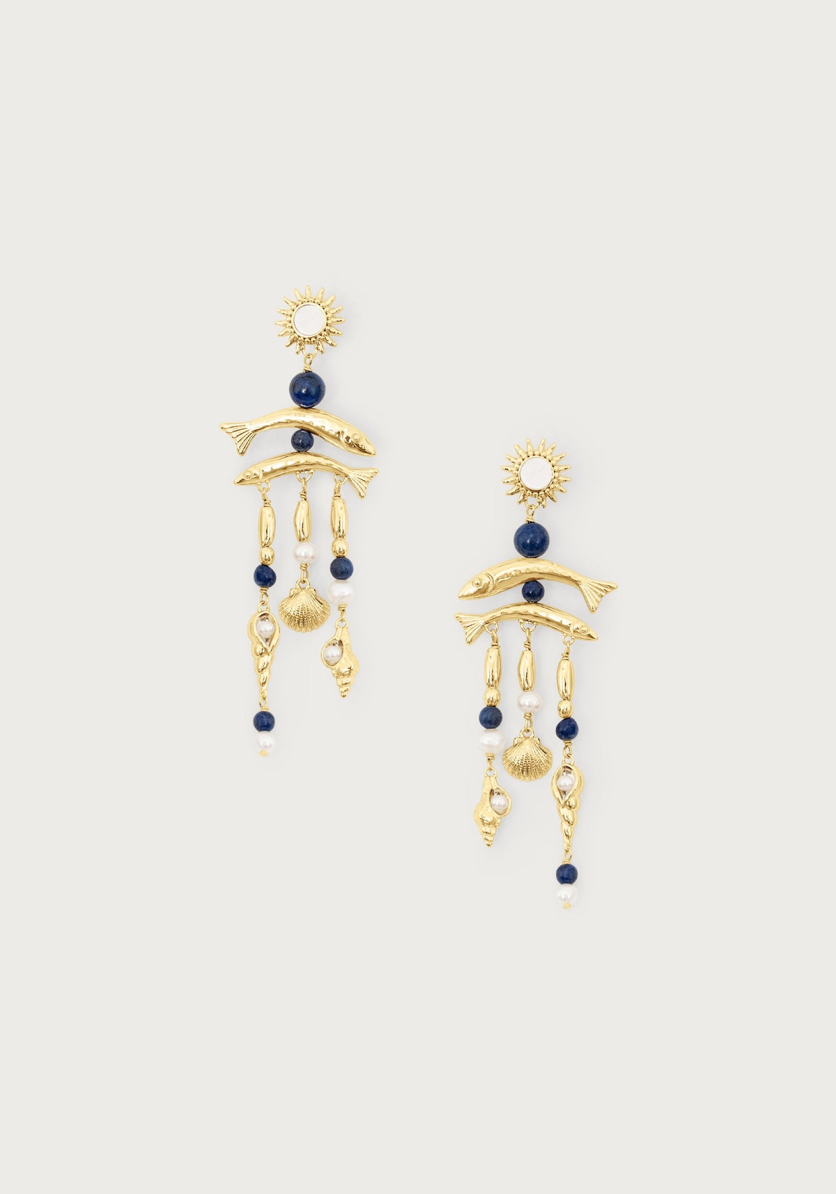 Milos Statement Multicharm Earrings