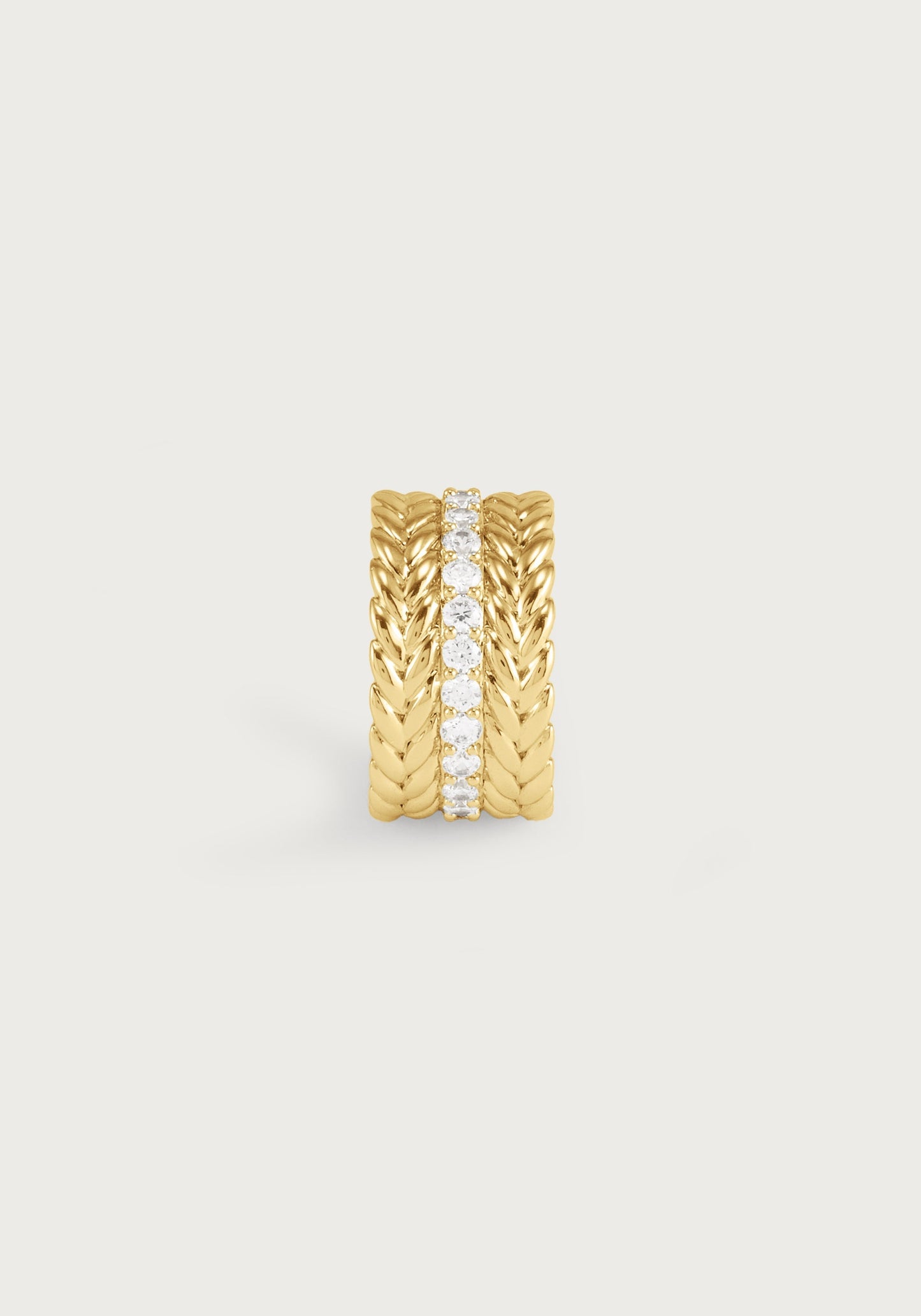 Cheval Chain Stack Ring, Gold