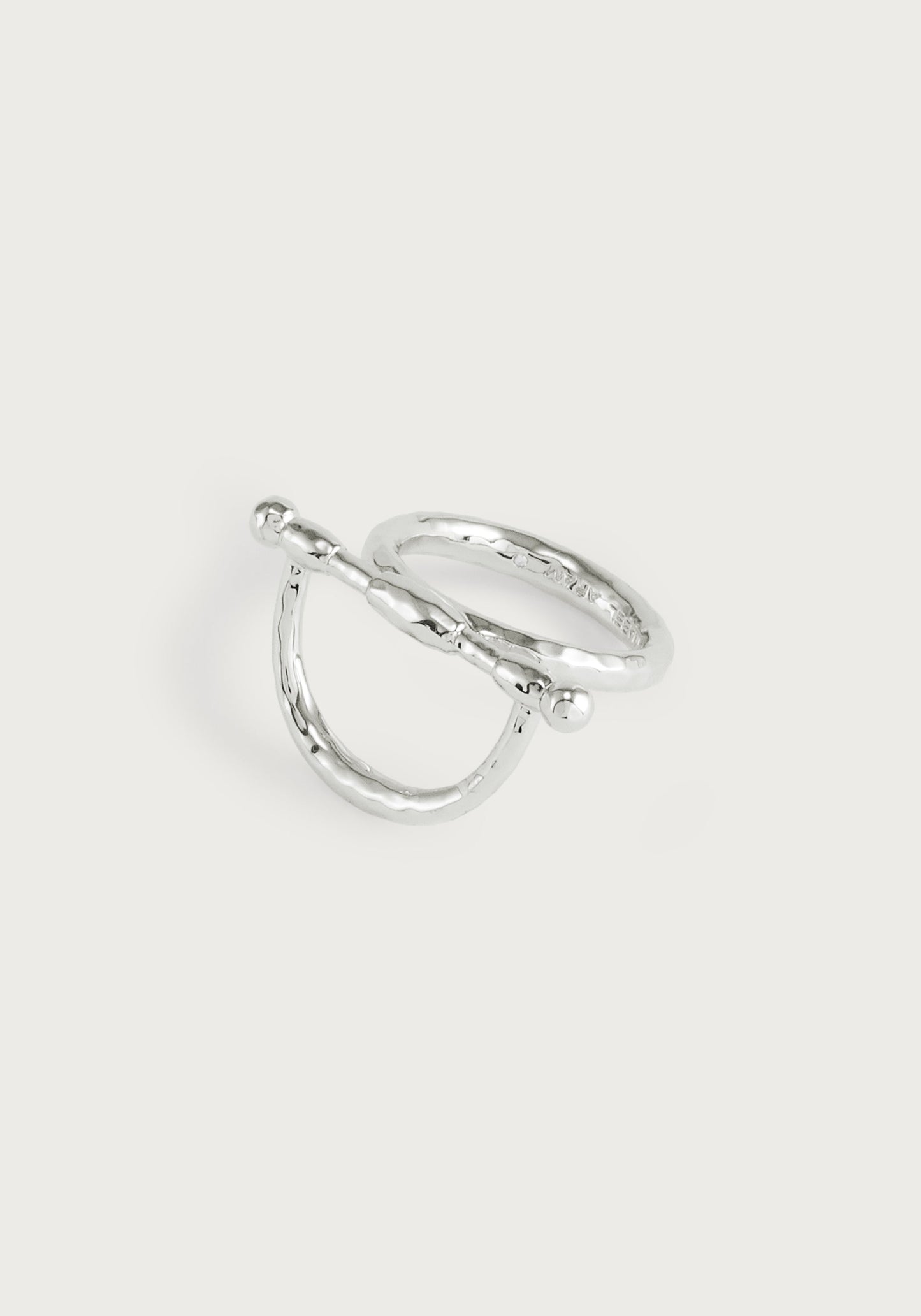 Cheval Bit Ring, Silver