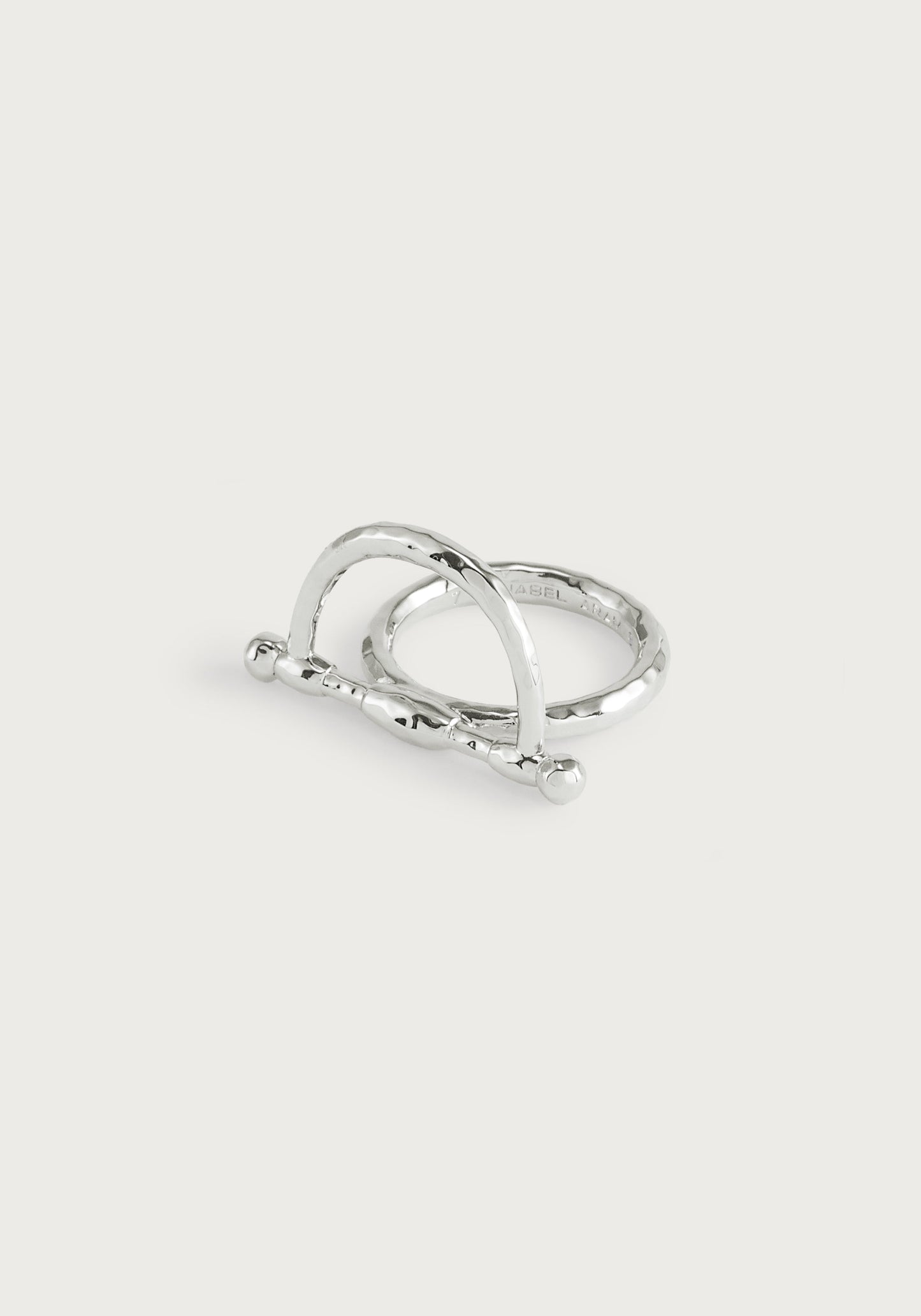 Cheval Bit Ring, Silver